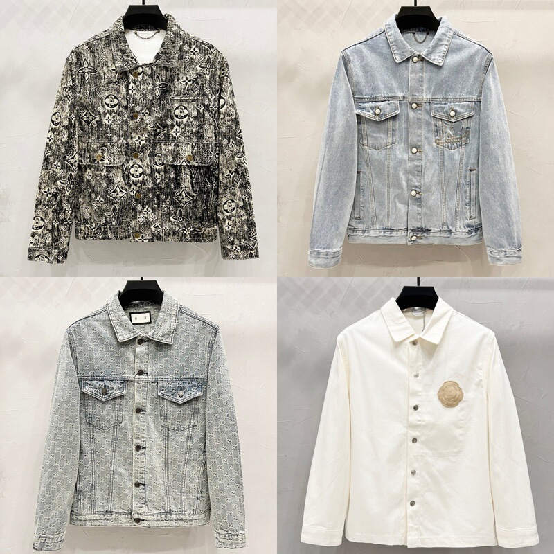 High-Quality Gujia Do Jia Dijia Lujia 2025 Autum Logo Letter Jacquard Embroidered Denim Jacket