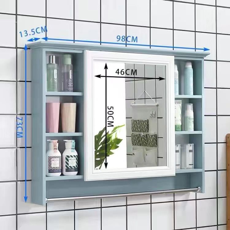 파란색과 흰색 수건걸이 포함(핫 세일 484세트) - 100cm