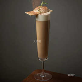 酒吧水晶小容量鸡尾酒杯创意冷饮杯起泡杯奶昔杯玻璃杯超长果汁杯