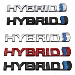 HYBRID environmentally friendly hybrid car logo is suitable for Toyota RAV4 Reiz car body stickers and rear stickers