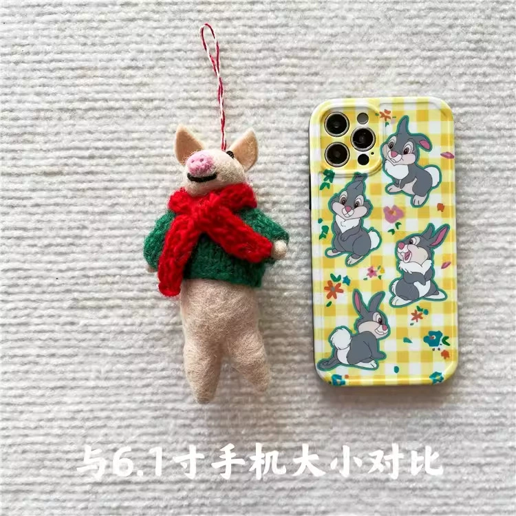 Wool felt handmade, overall, swimwear, keychain