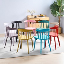 肯德基餐椅家用现代简约温莎椅子休闲网红书桌凳子商务洽谈M&