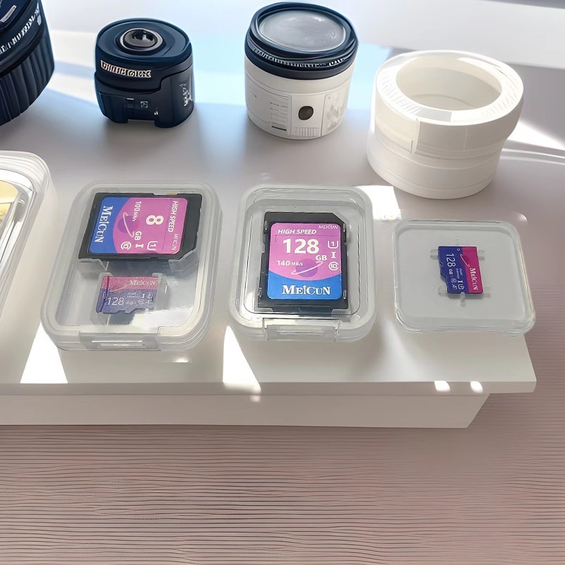 収納ケースsd/TFカードダブルカード厚手ホワイトボックスダブルカード包装ケースTFメモリカードダブルカードプラスチックケース卸売り|undefined