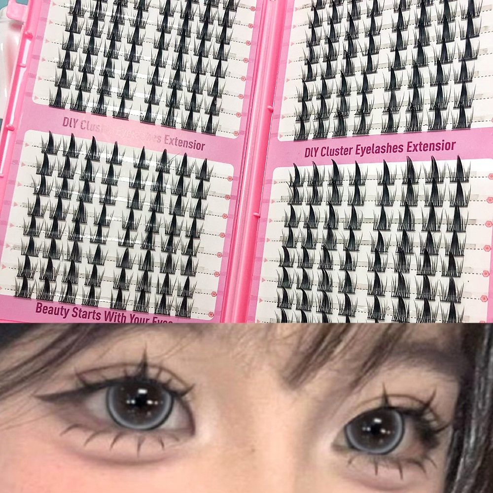 Transfronterizas pestañas falsas 30 - 100D comercio exterior caja de pestañas gruesas con pinzas de pegamento conjunto de pestañas falsas
