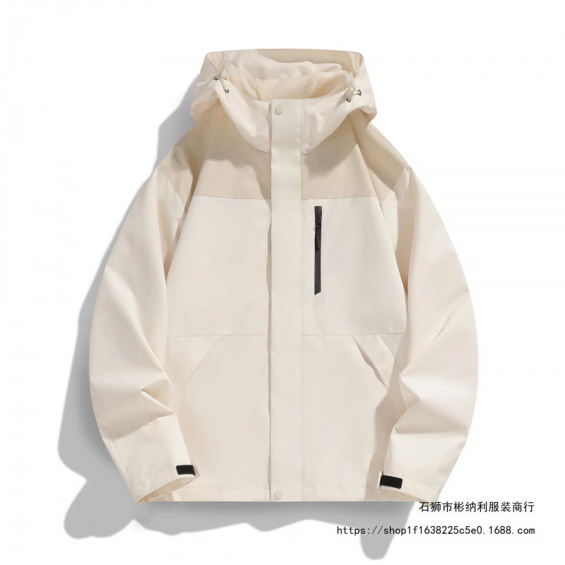 Windproof waterproof jacket for leisure, American style, autumn