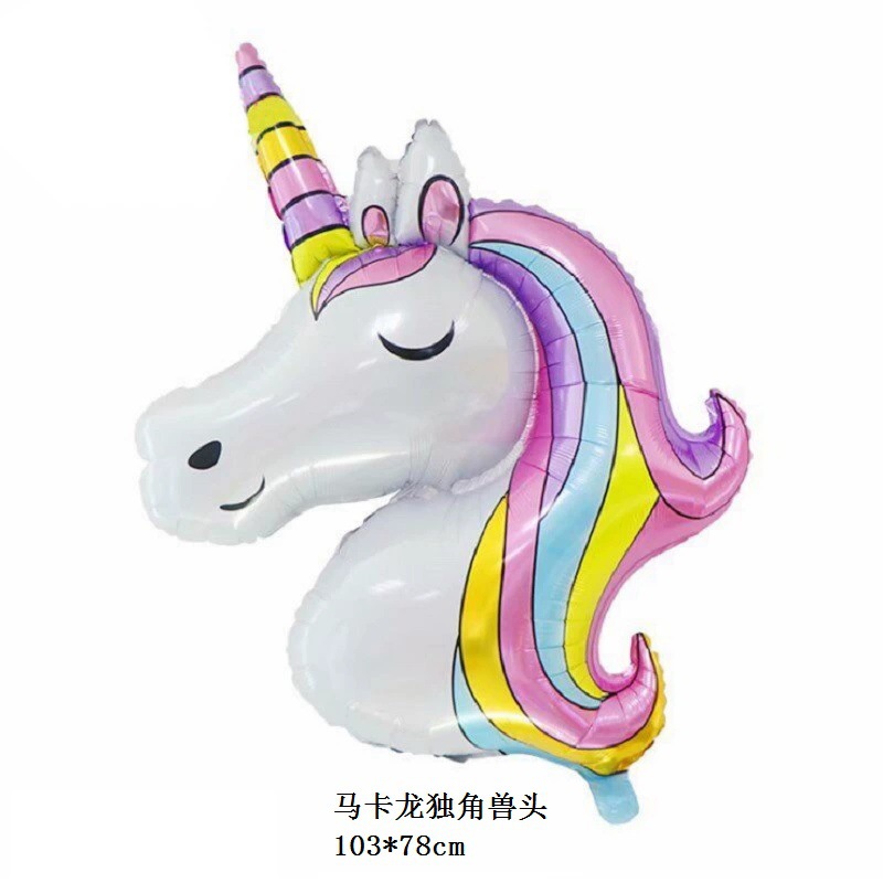 马卡龙独角兽头