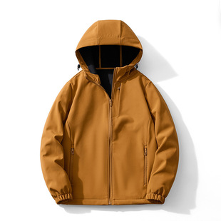 Autumn and Winter Soft Shell Outdoor Mountaineering Travel Jacket/Lovers Windproof Interior Fleece Rushing Clothes for Men and Women