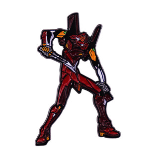 EVA 2 Machine Brooch Japanese science fiction robot animation mecha badge