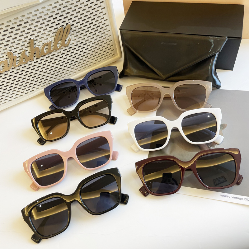 New Sunglasses Macaron Pink Sunglasses with Female Concave Shape for Photography, UV Resistant and High-end Feel, Instagram Sunglasses_voghion.com