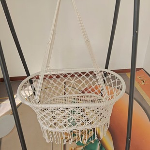 Indoor Children's Room Handmade Swing Decorative Hanging Chair Baby Sleeping Basket Hanging Baby Rocker Hammock Hanging Basket Woven