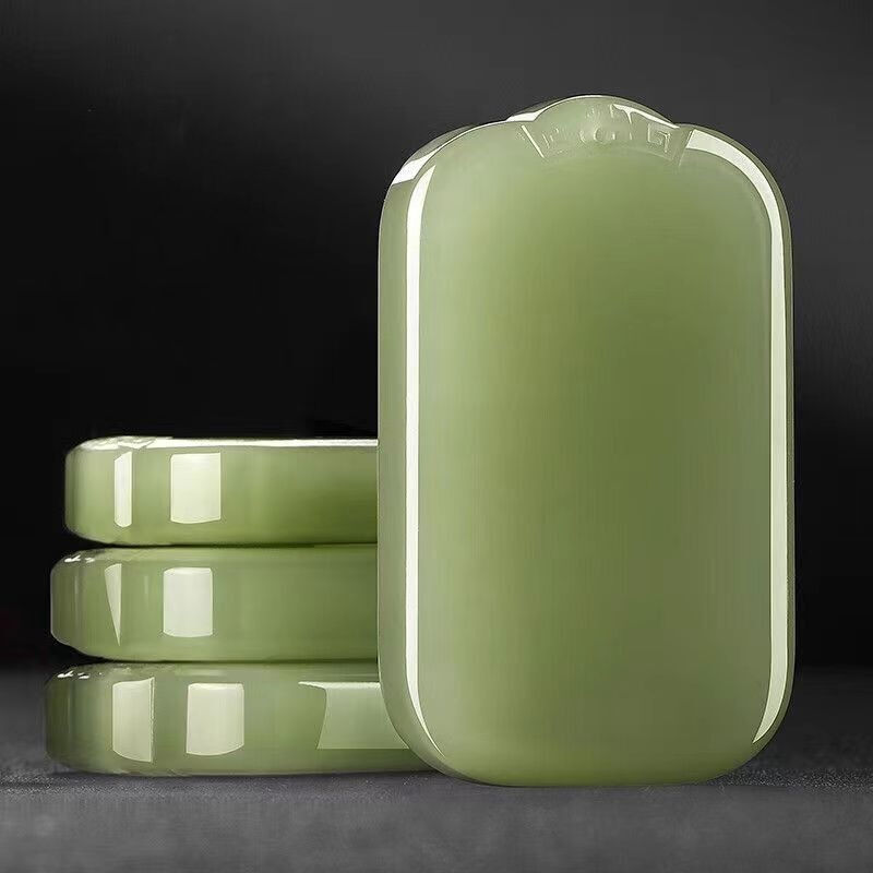 Jade Original Ore Afghan Sapjade White Jade Safe No incident Brand Pendant for Men and Women Couple Pendant Yu Pei Wholesale