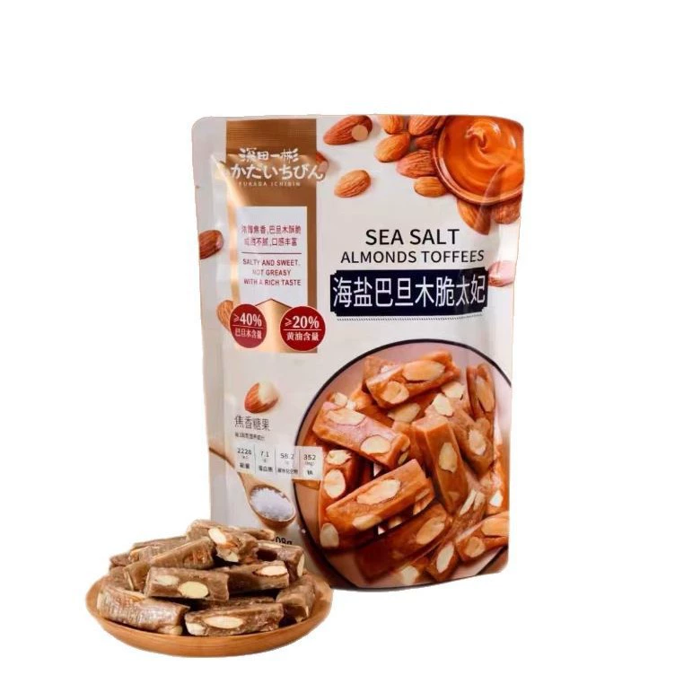 108g sea salt almond crisp toffee caramel candy office afternoon tea snack snack ready to eat