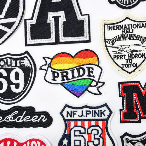 Cartoon badge anchor epaulette badge armband embroidered patch patch with wings A letter clothing accessories decorative patch