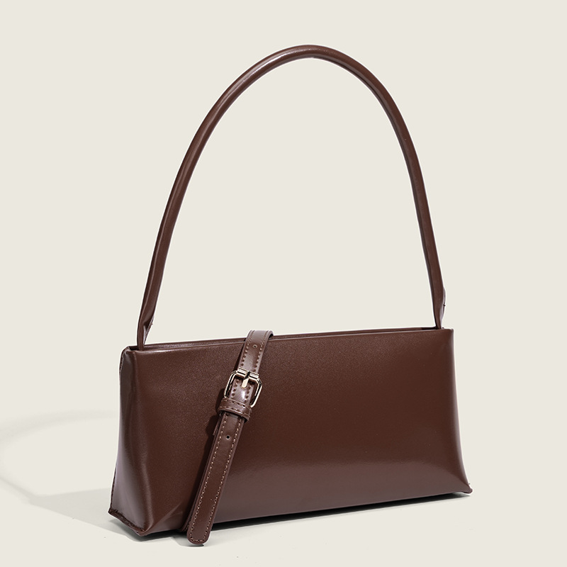 Red Retro Baguette Bag French Niche Design Underarm Bag Elegant Bridal Wedding Handbag For Women - Thumbnail 3