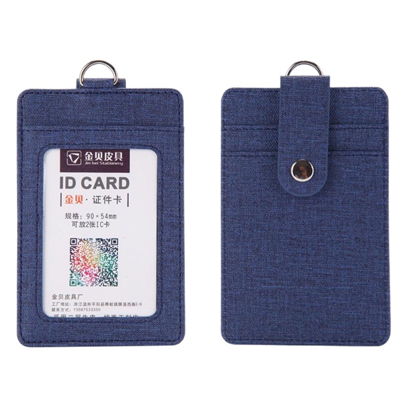 Titular de la tarjeta de identificación de trabajo al por mayor de fábrica titular de la tarjeta de PU insignia telescópica hebilla cordón control de acceso titular de la tarjeta de bus con cordón