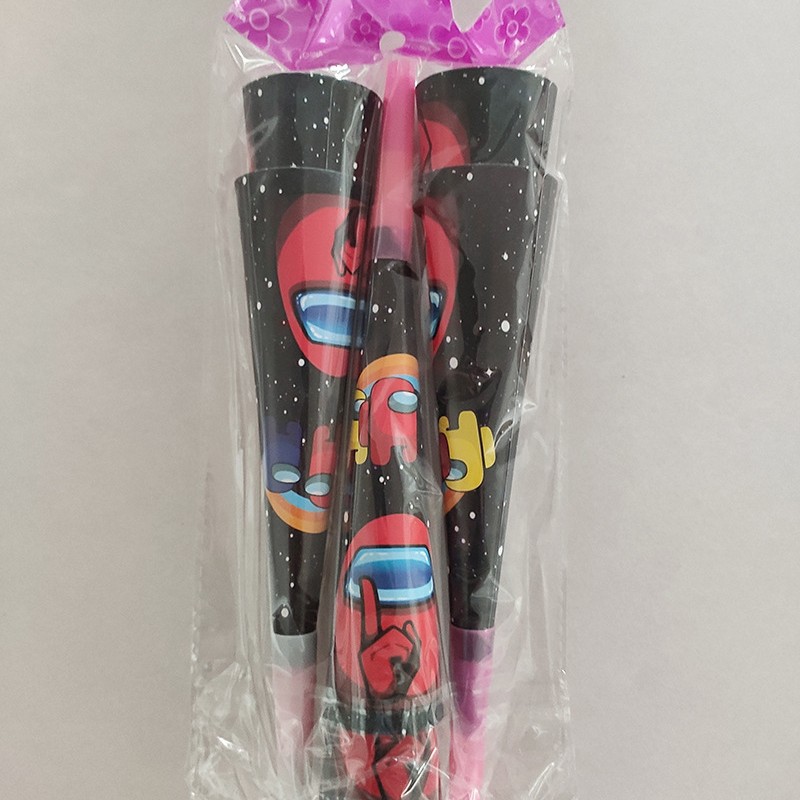 Espacio Hombre Lobo matar ammongus partido decoración suministros juego fiesta de cumpleaños de los niños vajilla traje Placa de papel de fábrica