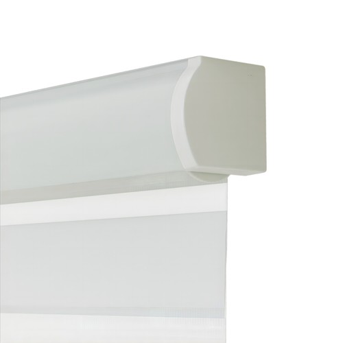 Factory direct sales customized blackout sheer curtain sunshade office venetian blind with cover ropeless hand support zebra curtain 