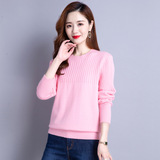 媽媽裝春秋毛衣40歲50中老年人秋冬裝洋氣時尚圓領(lǐng)針織衫打底衫女，女裝針織衫/毛衣，妃慕昵服飾