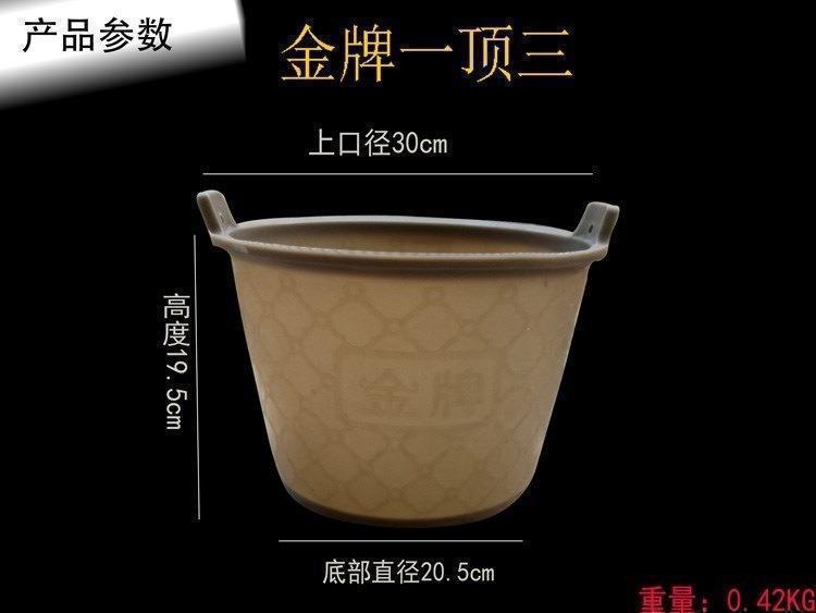 泥工灰桶加厚桶牛筋桶工地大号圆形用水泥沙浆桶泥浆建筑泥桶粪桶