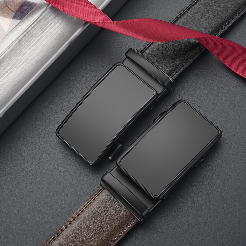 Cinturón de cuero para hombres, cinturón de cuero de alta calidad, cinturón de cintura de cuero para hombres, cinturón de cintura de negocios simple, stock transfronterizo