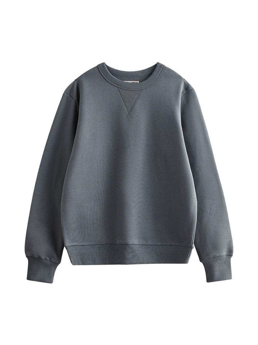 Invierno 470g grueso ameikaji engrosado Jersey forrado de lana cuello redondo manga larga bottoming suéter de los hombres y las mujeres