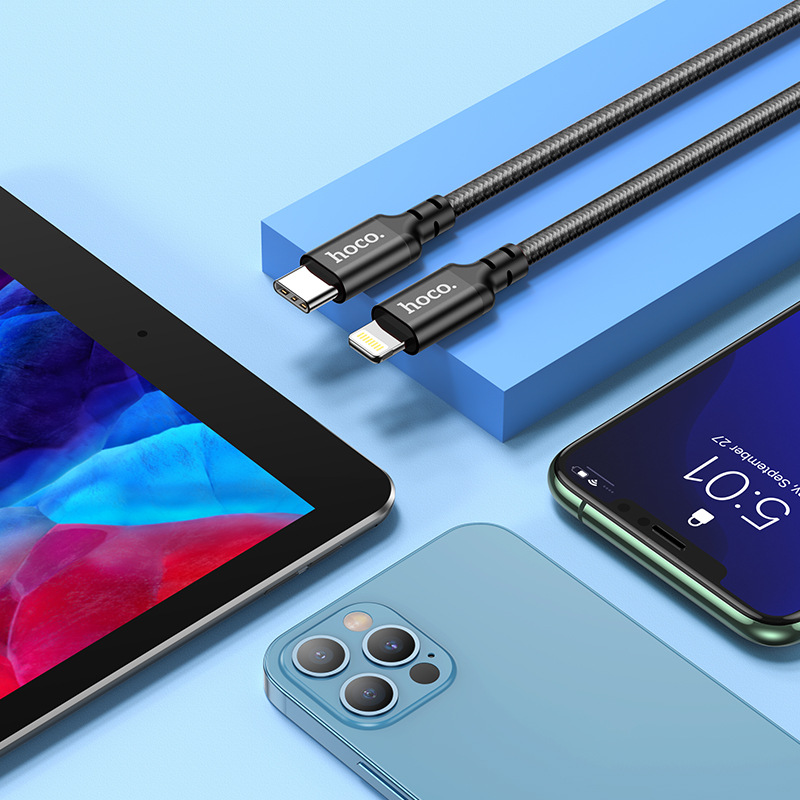 HOCO/Haoku X14 sobib Apple PD kiireks 20W laadimiseks iPhone 12 andmesidekaabel 2m pikenduskaabel_voghion.com