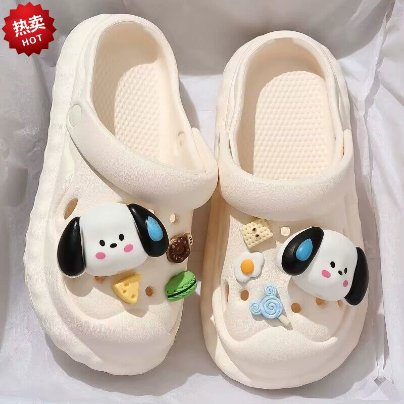 Заводская оптовая продажа пещерных туфель для женщин на внешнем носке 2023 новая медсестра с толстым дном на пляже