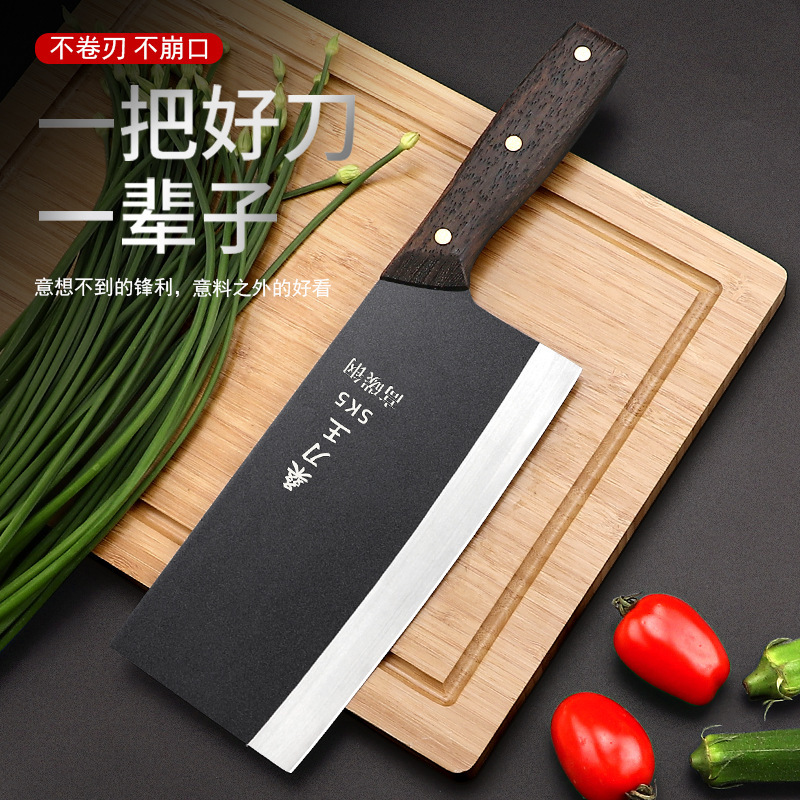 Cuchillo de cocina de estilo antiguo cuchillo de hierro forjado a mano cuchillo de corte chef cuchillo de cuchillo de cocina set de acero inoxidable
