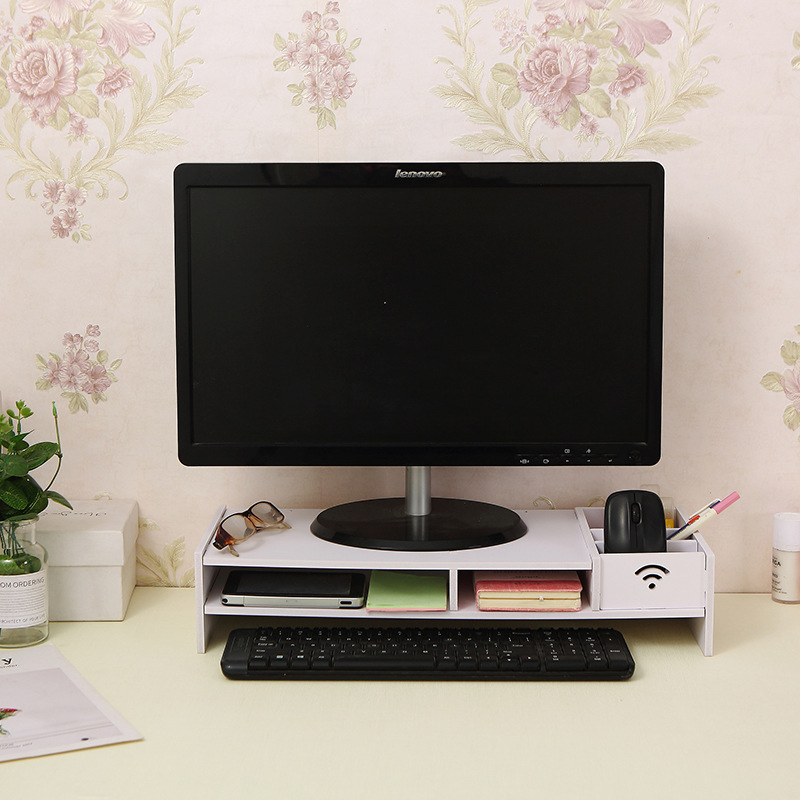 Monitor de la computadora escritorio pantalla plataforma PLATAFORMA ELEVADA soporte escritorio Oficina almacenamiento rack