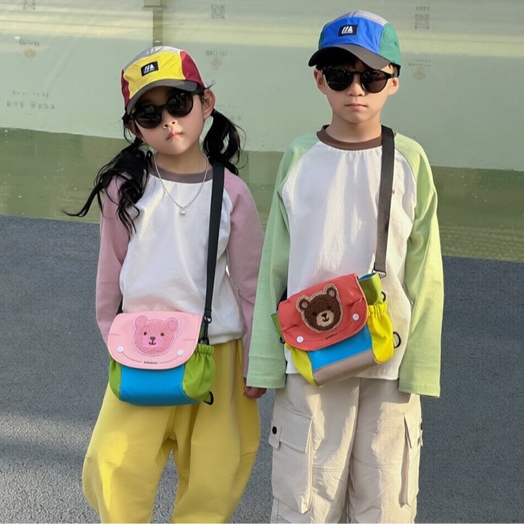 Cute oso jardín de infantes bebé mochila multifuncional mochila para niños y niñas mochila de viaje ligera