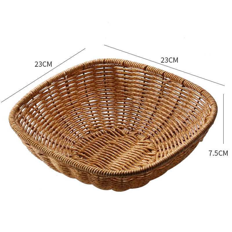 Kens Nórdico de frutas platos de comedor sala de estar mesa de té en el hogar canasta de bocadillos en línea ins canasta de bocadillos imitación de藤 nuevo