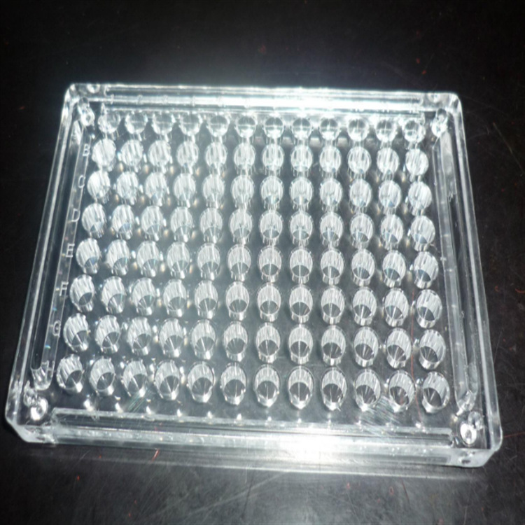 Consumibles de laboratorio Placa de cultivo de células bacterianas de plástico de 96 pozos Placa de reacción 1 mina