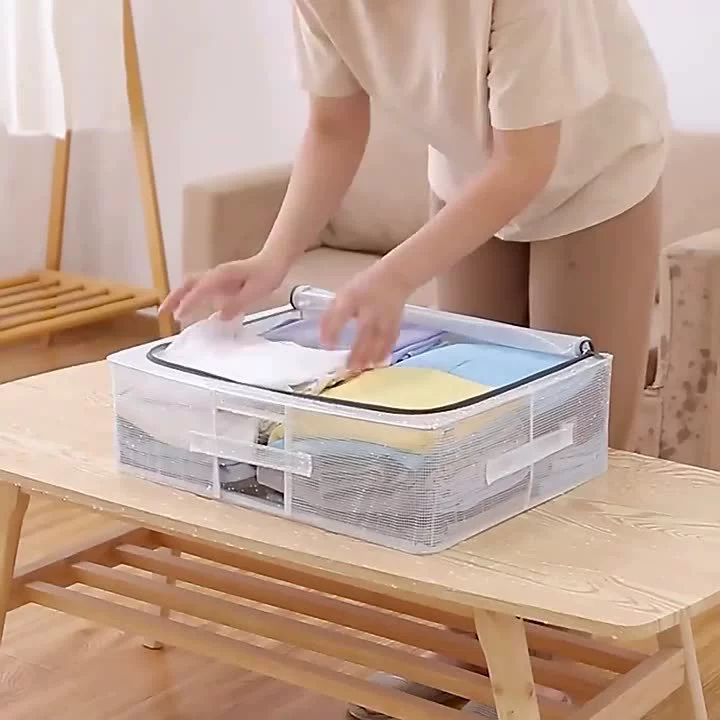 Прозрачная ткань, короб для хранения, складное одеяло