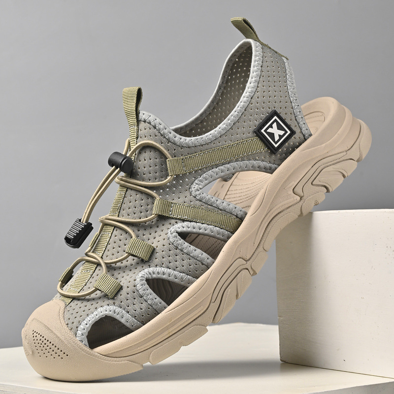 Sandalias de verano Baotou al aire libre caminando sandalias zapatos deportivos de hombre tecnología transpirable zapatos de playa casuales