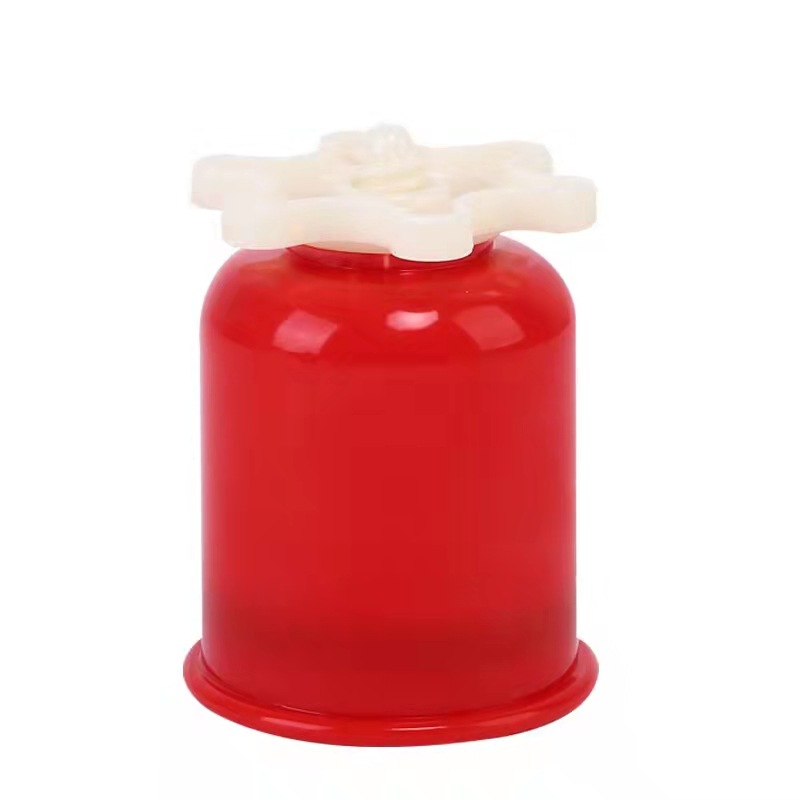 手拧式旋转拔罐器单磁红色手拧罐放血罐拔气罐非玻璃手拧拔罐器
