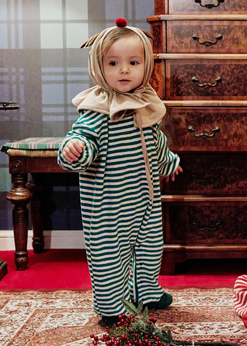 23 largo escalado a rayas (verde)