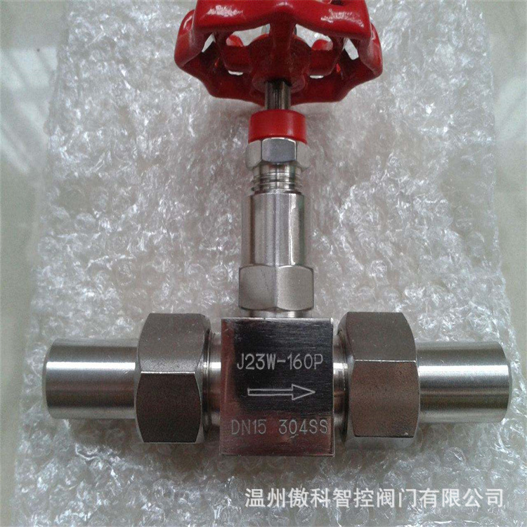 J23W-160P 304不锈钢针型阀 J23H-160C 碳钢针型阀 2205双相钢