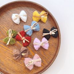 服の部品DIY靴の服の帽子の補助材料の蝶結びの花の金属の皮の縄の部品の手作りの子供の花