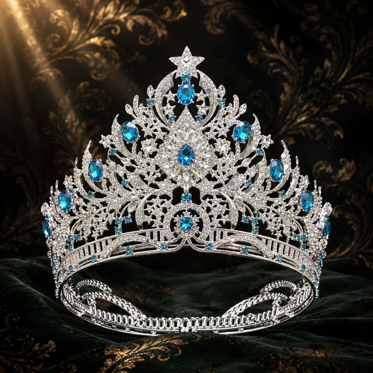 2026 nueva fábrica transfronteriza venta directa europea y americana elegante temperamento concurso de belleza boda corona corona corona de etapa de novia