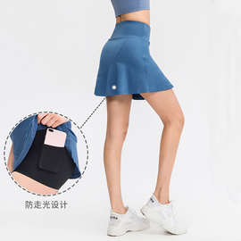 推荐 女士运动短裙短裤 带口袋假两件速干跑步健身裙裤网球半身裙