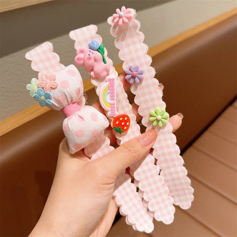 Los niños publican adorables pegatinas de velcro para bebés que no lastiman el cabello roto, artefactos de cabello mágicos para niñas con poco cabello pegatinas de frangeo