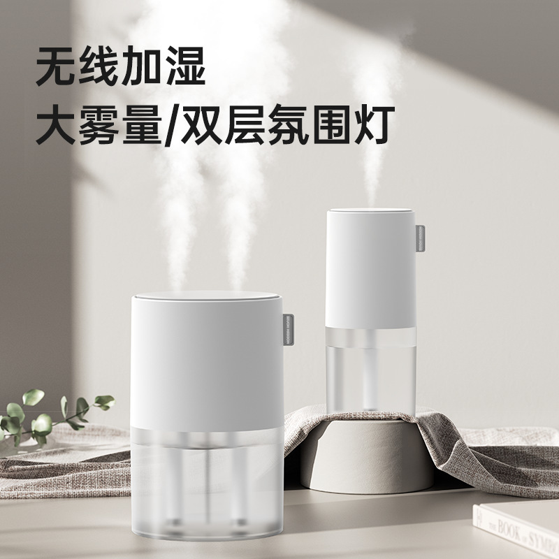 跨境桌面加湿器1.5L双喷大雾量usb充电静音家用空气净化加湿器|undefined
