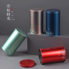 ブリキ缶二両茶葉缶鉄缶空缶トランペット缶茶葉缶紅茶緑茶包装缶卸売り