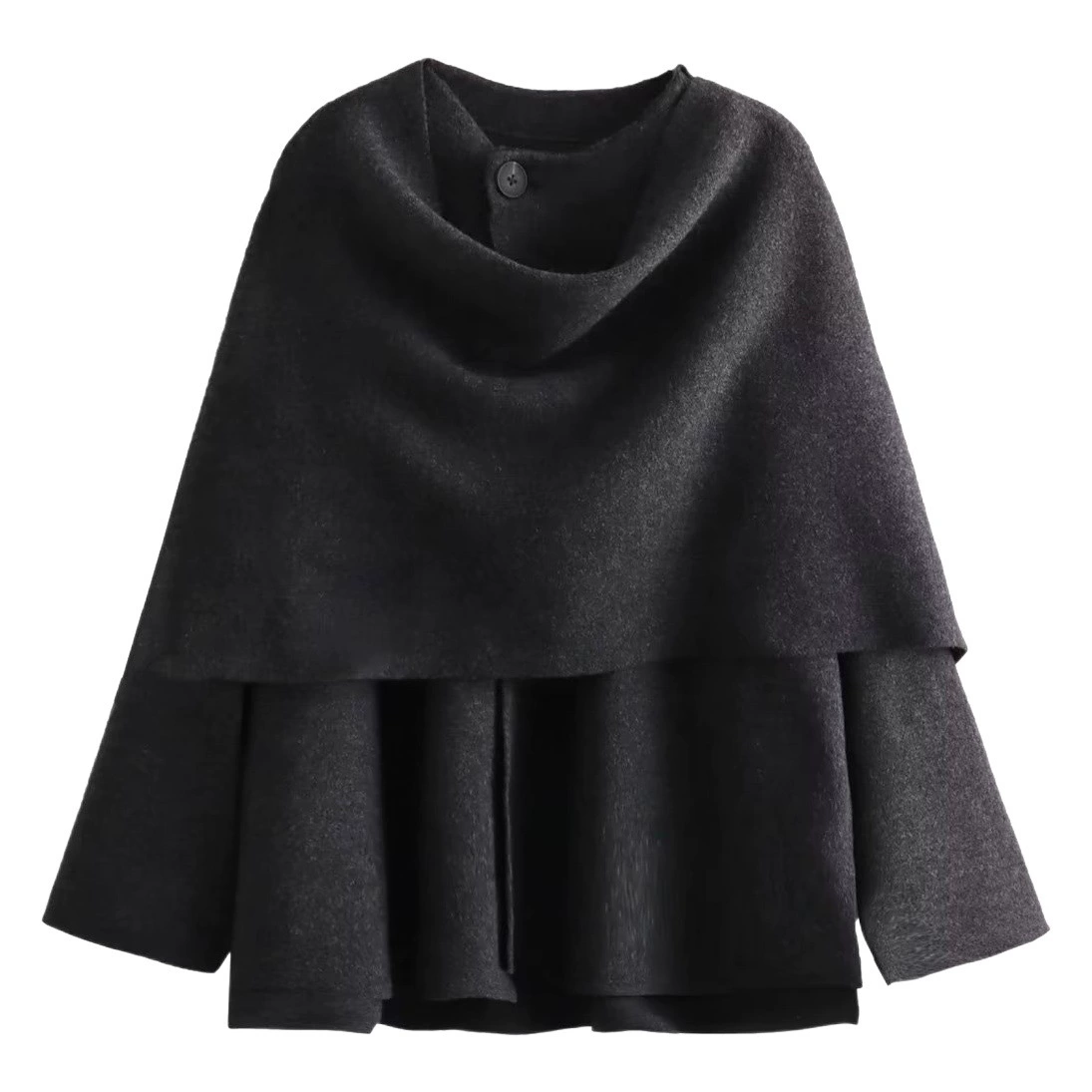 ZR Внешняя торговля оптовая продажа женская одежда в европейском и американском стиле с асимметричным шарфом короткое вязаное пальто 2756 100 802