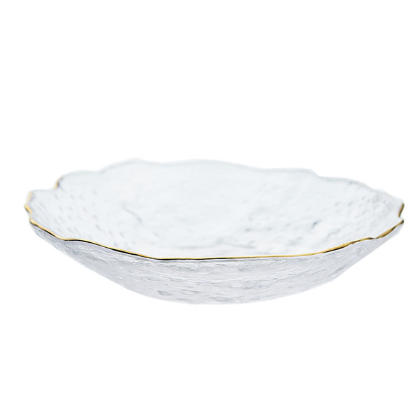 Glass dinner plate for home use