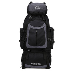 Cross-border 90L large capacity outdoor hiking backpack, multi-functional waterproof double shoulder bag for men, hiking camping travel bag