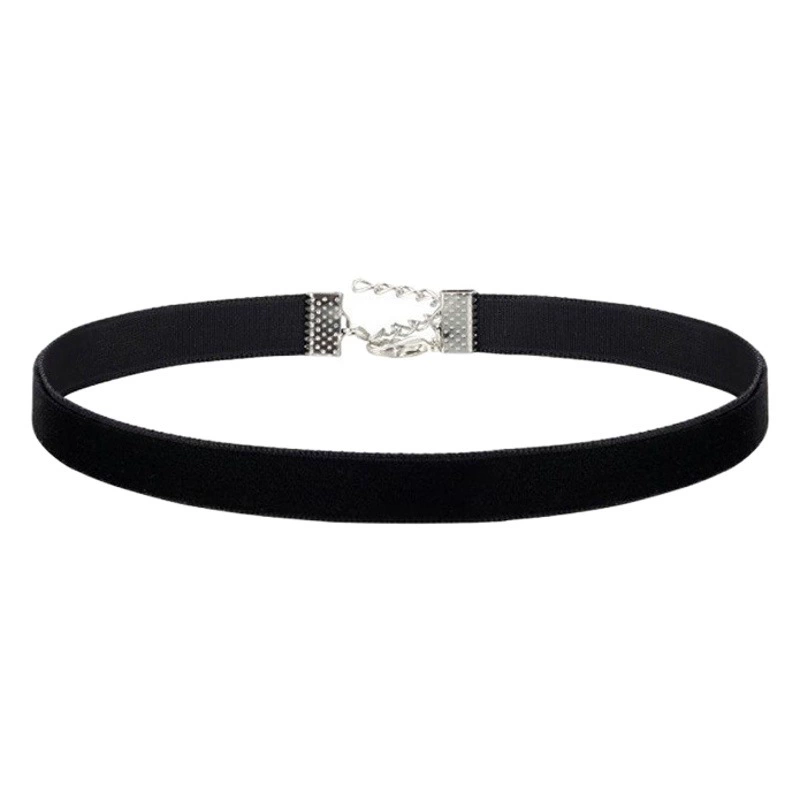 Ju Yiyi в том же стиле Классический Черный Бархатный чокер воротник ключицы цепочка Женское Ожерелье Онлайн знаменитость высокий смысл шейный ремешок