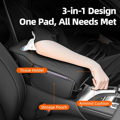 Pad Multifunctional Central Water Cup: Armrest box