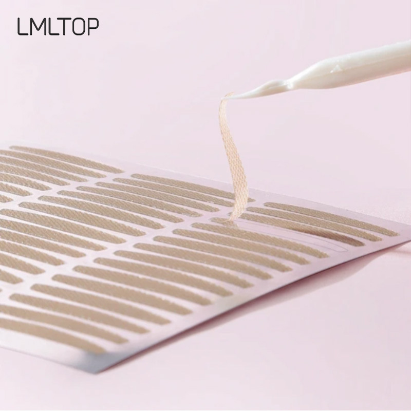 LMLTOP Cinta Adhesiva Popular de Encaje para Párpados Dobles, 120 Pares, Malla Natural Tono Piel, Cinta de Belleza A461 Selección Premium