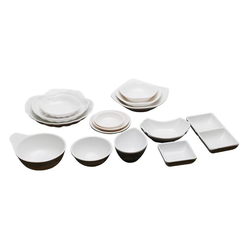 Tazón de melamina vajilla pequeña mariposa pequeño plato de porcelana imitación sabor plato de plástico plato pequeño condimento japonés plato salsa plato estilo coreano